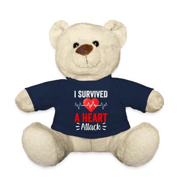 I survived a heart attack - Teddy Bear - french navy - Front