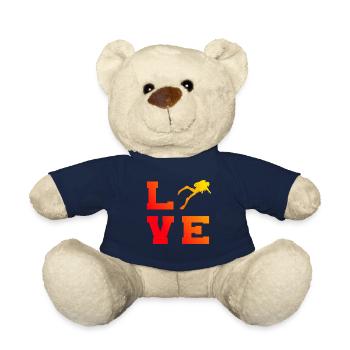 Diver Diver Men Free Dive Diving Diving - Teddy Bear - french navy - Front