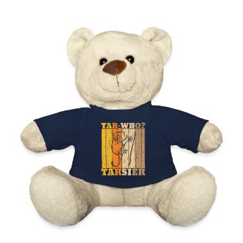 Tar-Who Tarsier Animal sauvage Tarsier Whisperer - Nounours - bleu marine - Devant