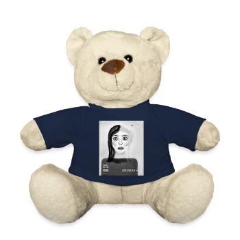 Femme au regard étonné - Nounours - bleu marine - Devant
