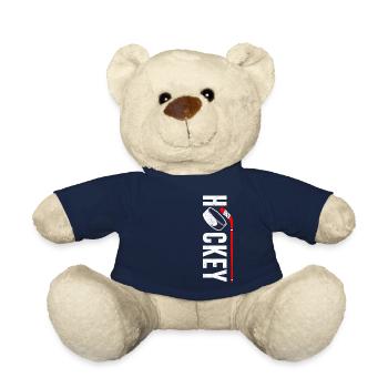 Eishockey Puck Hockey Schläger - Teddy - French Navy - Vorne