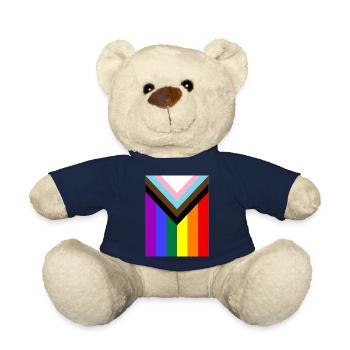 Rainbow Pride Flag - Teddy Bear - french navy - Front