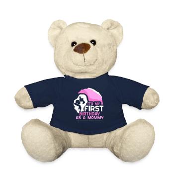 It's my first birthday as a mommy party - Teddy Bear - french navy - Front