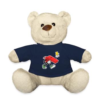 Sifflet de l’arbitre avec carton jaune Shiri - Nounours - bleu marine - Devant