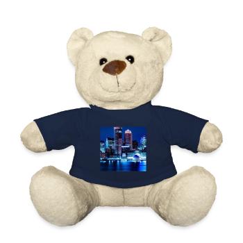 Großstadt Skyline bei Nacht - Teddy - French Navy - Vorne