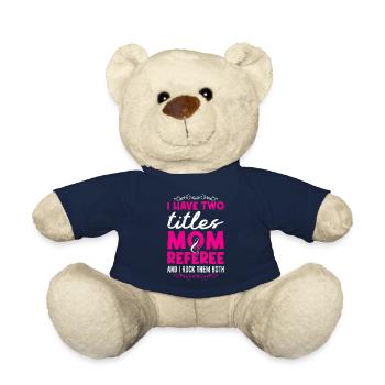 Mom and Referee Ladies Referee - Teddy Bear - french navy - Front