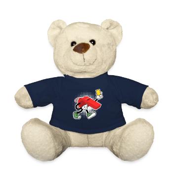 Sifflet de l’arbitre avec carton jaune Shiri - Nounours - bleu marine - Devant