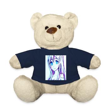 Japan Anime Drawing - Teddy Bear - french navy - Front