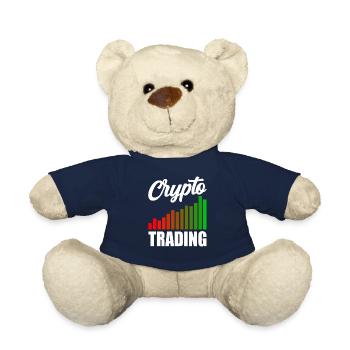 Krypto Handel Trader Traden Crypto Trading - Teddy - French Navy - Vorne