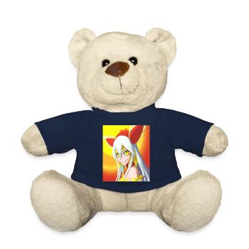 Japan Anime Drawing - Teddy Bear - french navy - Front