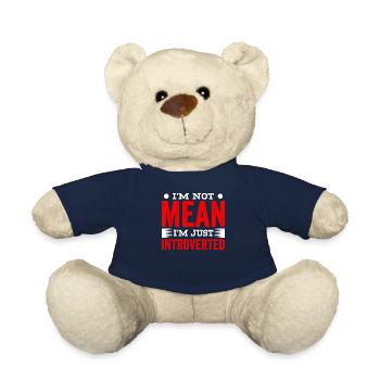 I'm not evil I'm just an introvert - Teddy Bear - french navy - Front