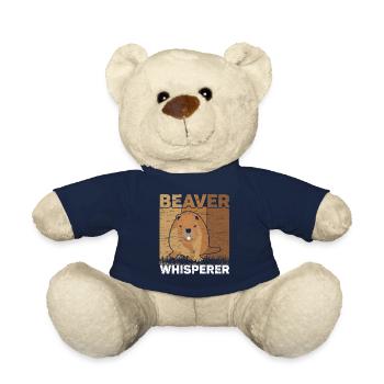 Biberflüsterer Wildtier Tier Kanada Damm Nagetier - Teddy - French Navy - Vorne