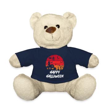 Happy Witches Halloween - Teddy Bear - french navy - Front