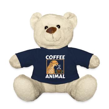 Kaffee Tier Gepard Wildtier Tier Koffein - Teddy - French Navy - Vorne