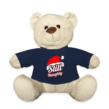 Christmas Hat Still Naughty Christmas In July - Teddy Bear - french navy - Front
