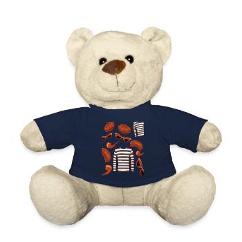 Beatnik Mode Stil 50er 60er Jahre Retro Stil Vinta - Teddy - French Navy - Vorne