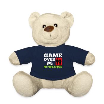 Game Over No Games Wedding Boys' Party - Nounours - bleu marine - Devant