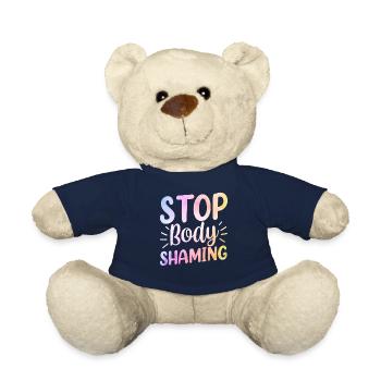 Schluss Mit Body Shaming Bodyshaming Ärgern - Teddy - French Navy - Vorne