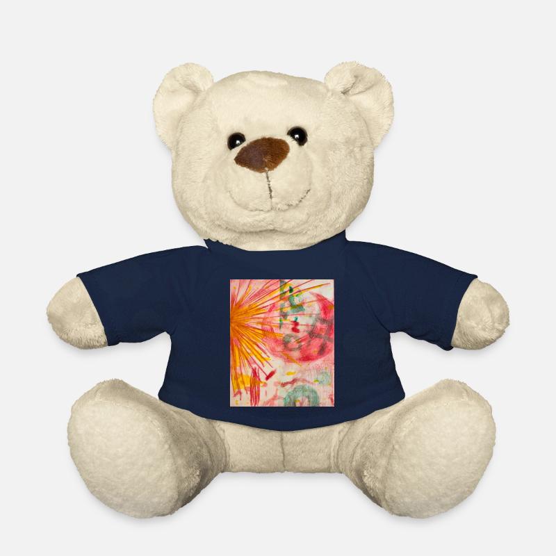 Abstract Art - Teddy Bear - french navy