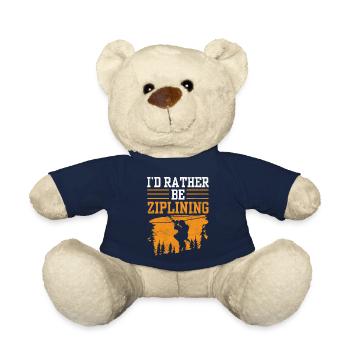 I'd Rather Be Ziplining Zipline Seilrutsche Sport - Teddy - French Navy - Vorne