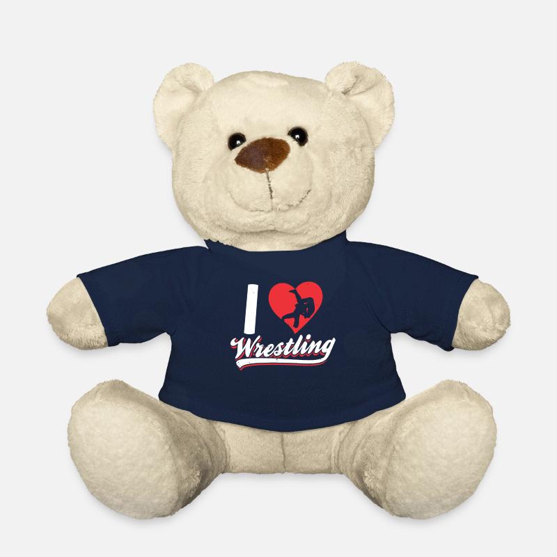 Ich Liebe Wrestling Ringen Ringer Ringkampf - Teddy - French Navy