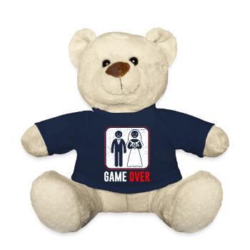 Wedding Game Over Groom - Teddy Bear - french navy - Front