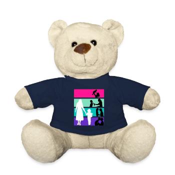 Mutter ein Leben lang Familie Kinder wachsen Mama - Teddy - French Navy - Vorne