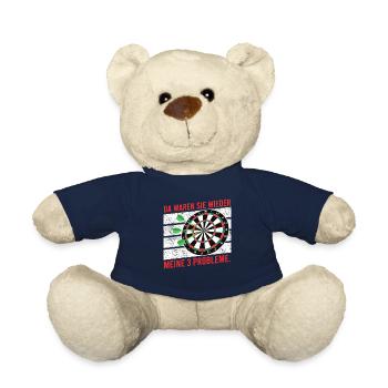 There are again my 3 problems darts darts players - Teddy Bear - french navy - Front
