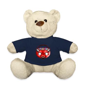 Sweets Bucket Scary Devil Sweets Collecting On - Teddy - French Navy - Vorne