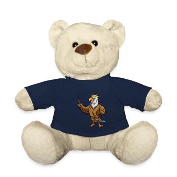 Bird, Eagle, Royal, King, Majesty, Fairy Tale, Child - Teddy Bear - french navy - Front