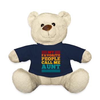 My dearest people call me Aunt - Teddy Bear - french navy - Front