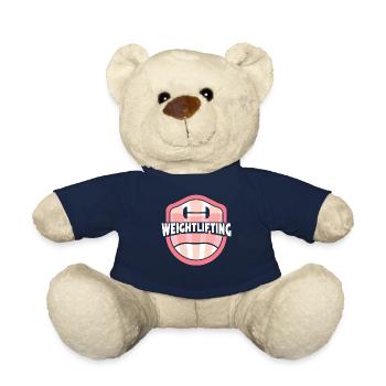 Weightlifting Fitness Weightlifting Gym Workout - Teddy Bear - french navy - Front