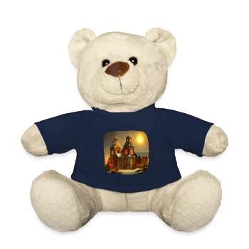 Christmas Church - Teddy Bear - french navy - Front