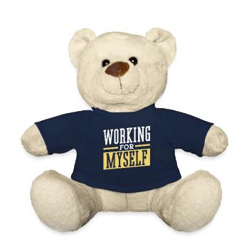 Für Mich Selbst Arbeiten Unternehmer Gründer CEO - Teddy - French Navy - Vorne