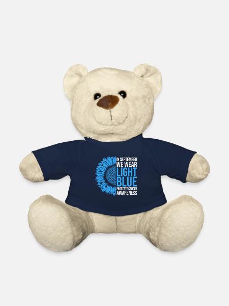 Prostate Cancer Awareness Sunflower - Teddy Bear - french navy
