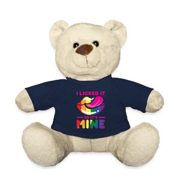 Idée cadeau arc-en-ciel humain humain LGBT - Nounours - bleu marine - Devant