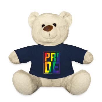 Idée cadeau arc-en-ciel humain humain LGBT - Nounours - bleu marine - Devant