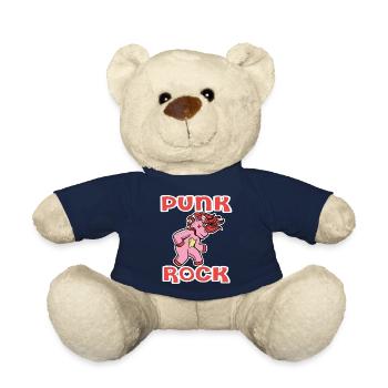 Punkrock Musik Punker Punkrock Irokesenschnitt - Teddy - French Navy - Vorne
