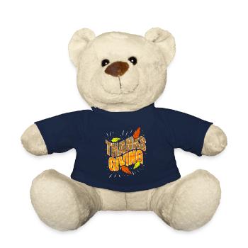 Thanks Giving Logo for Thanksgiving - Teddy Bear - french navy - Front