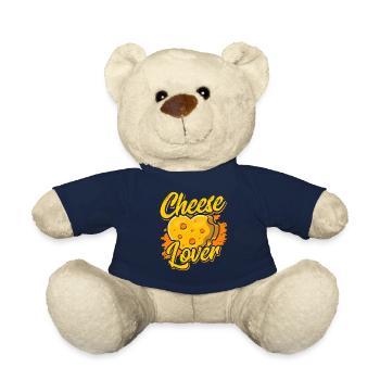 cheese lovers cheese lovers love sweet sayings - Teddy Bear - french navy - Front