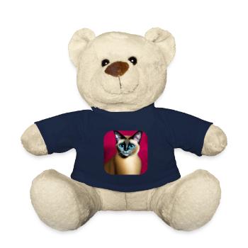 Siamese cat - Teddy Bear - french navy - Front