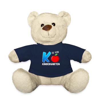 Kinder K stands for Kindergarten - Teddy Bear - french navy - Front