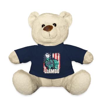 LLambo Alpaga Lama Drôle - Nounours - bleu marine - Devant