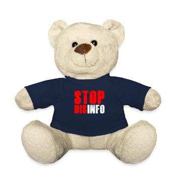 Disinfo Stop Press Freedom Press Law - Teddy Bear - french navy - Front