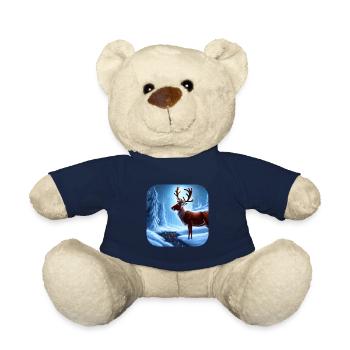 Noël des rennes - Nounours - bleu marine - Devant