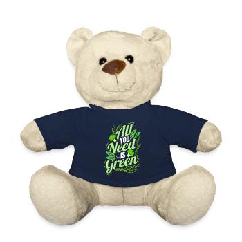 All You Need Is Green - Go Vegan - Teddy - French Navy - Vorne