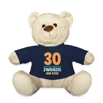 Dreißig 30 Jahre Dreißigster Geburtstag - Teddy - French Navy - Vorne