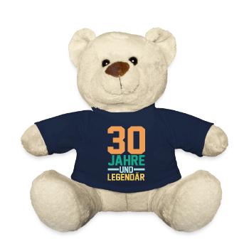 Dreißig 30 Jahre Dreißigster Geburtstag - Teddy - French Navy - Vorne
