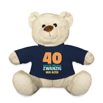 Vierzig 40 Jahre Vierzigster Geburtstag - Teddy - French Navy - Vorne