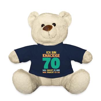 Siebzig 70 Jahre Siebzigster Geburtstag - Teddy - French Navy - Vorne